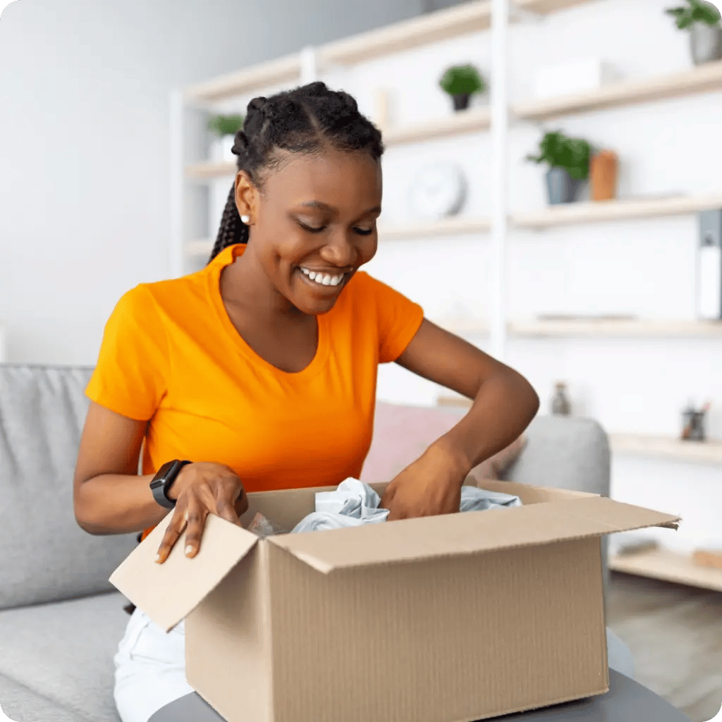 woman order delivery